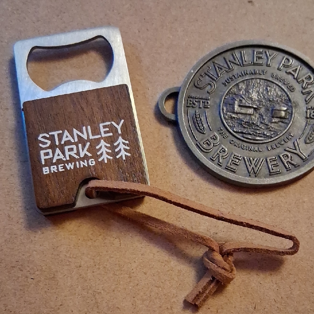 Stanley Park Bottle Openers - Silver and Brown